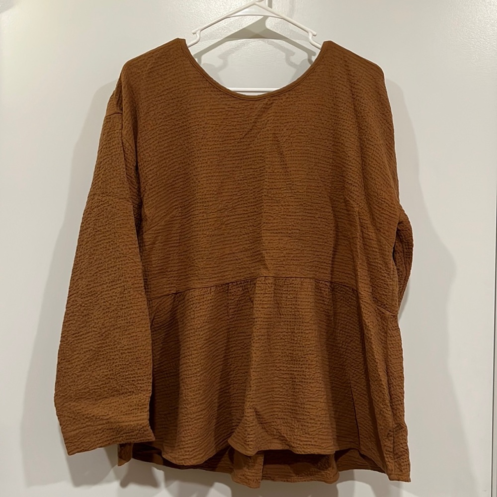 Madewell Peplum Blouse - Large